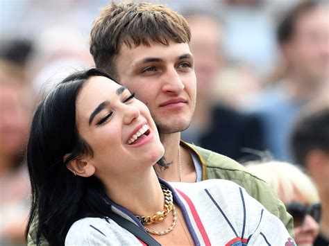 Dua lipa broke up Dua Lipa isn’t the only pop star honored with a mention on the song; Harlow also makes a passing reference to Ariana Grande and her hit 2018 single, “Thank U, Next,” comparing his meteoric